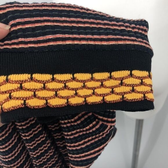 Zara black striped polyester blend top - Picture 6 of 6